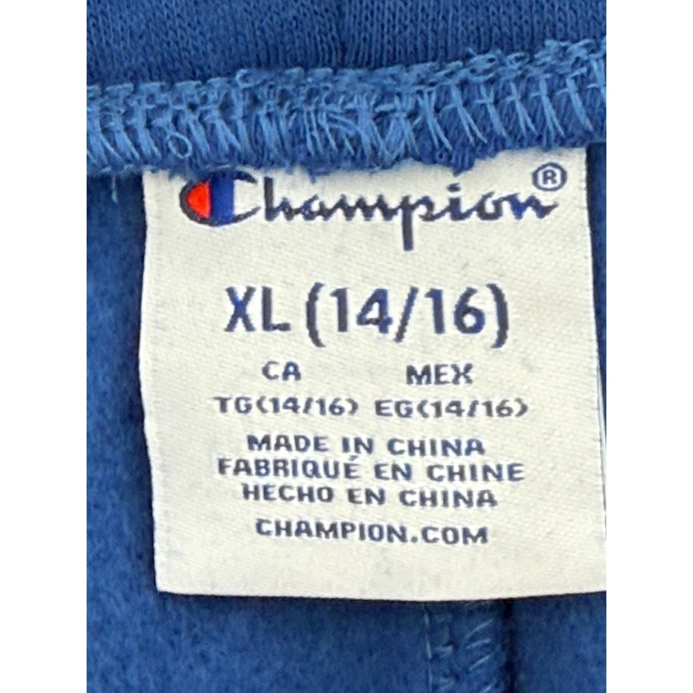 Champion Boys Blue Fleece Joggers Sweatpants Sz XL‎ 14/16 NEW - Picture 9 of 12